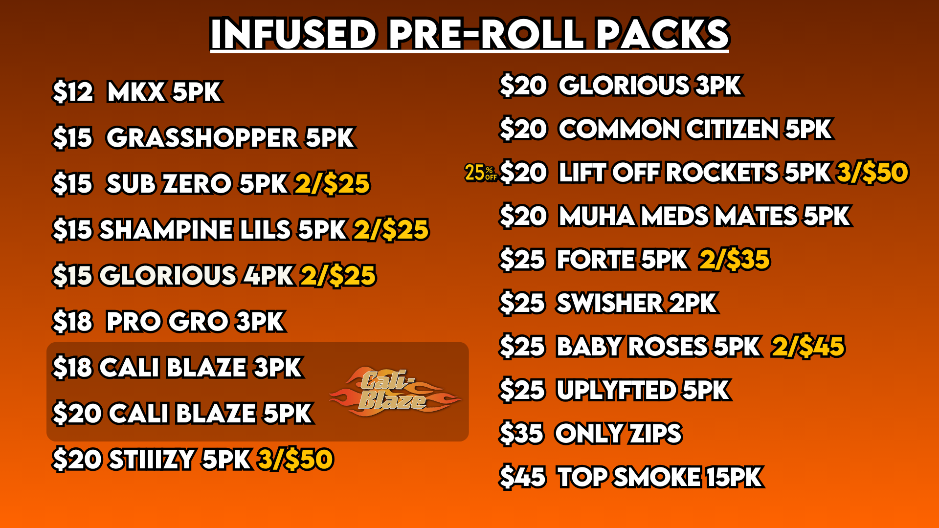 INFUSED PREROLLS PACKS 617(2)
