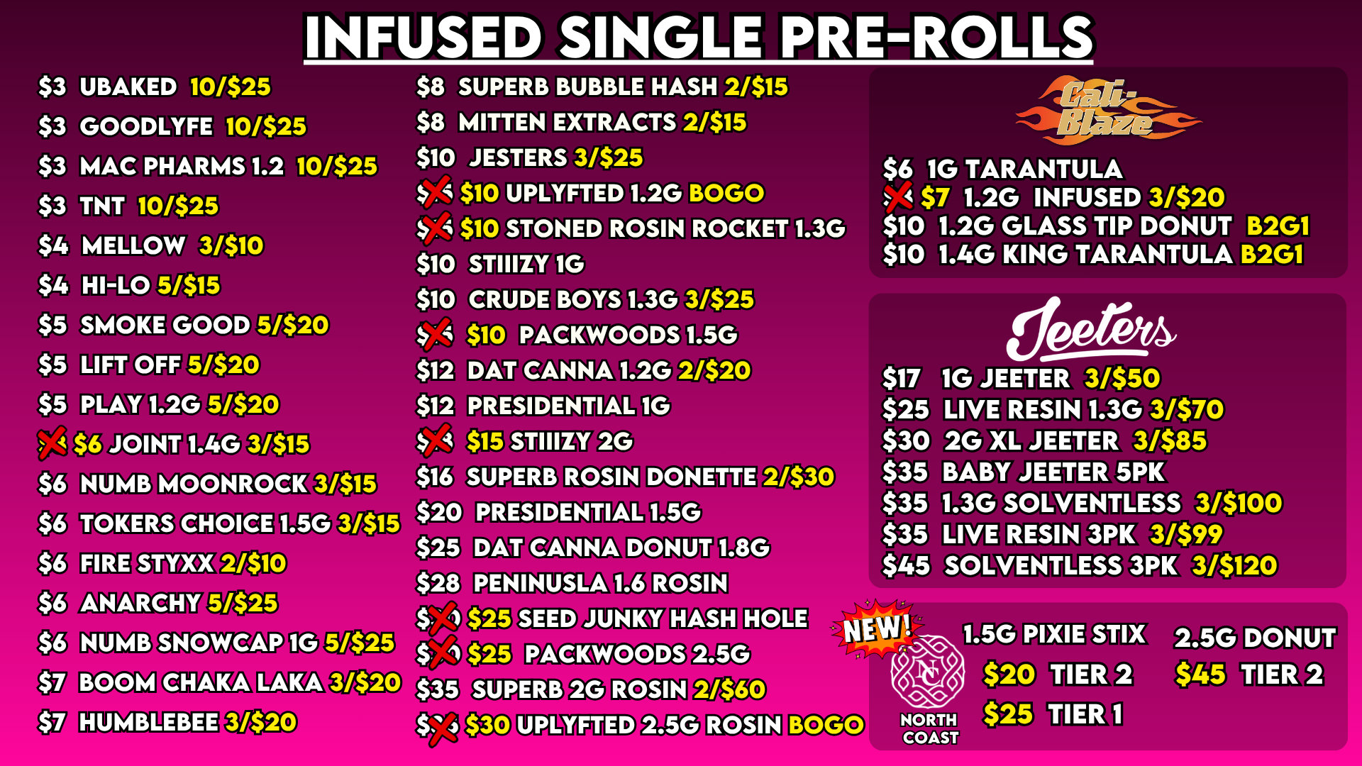 INFUSED SINGLE PREROLLS 1013