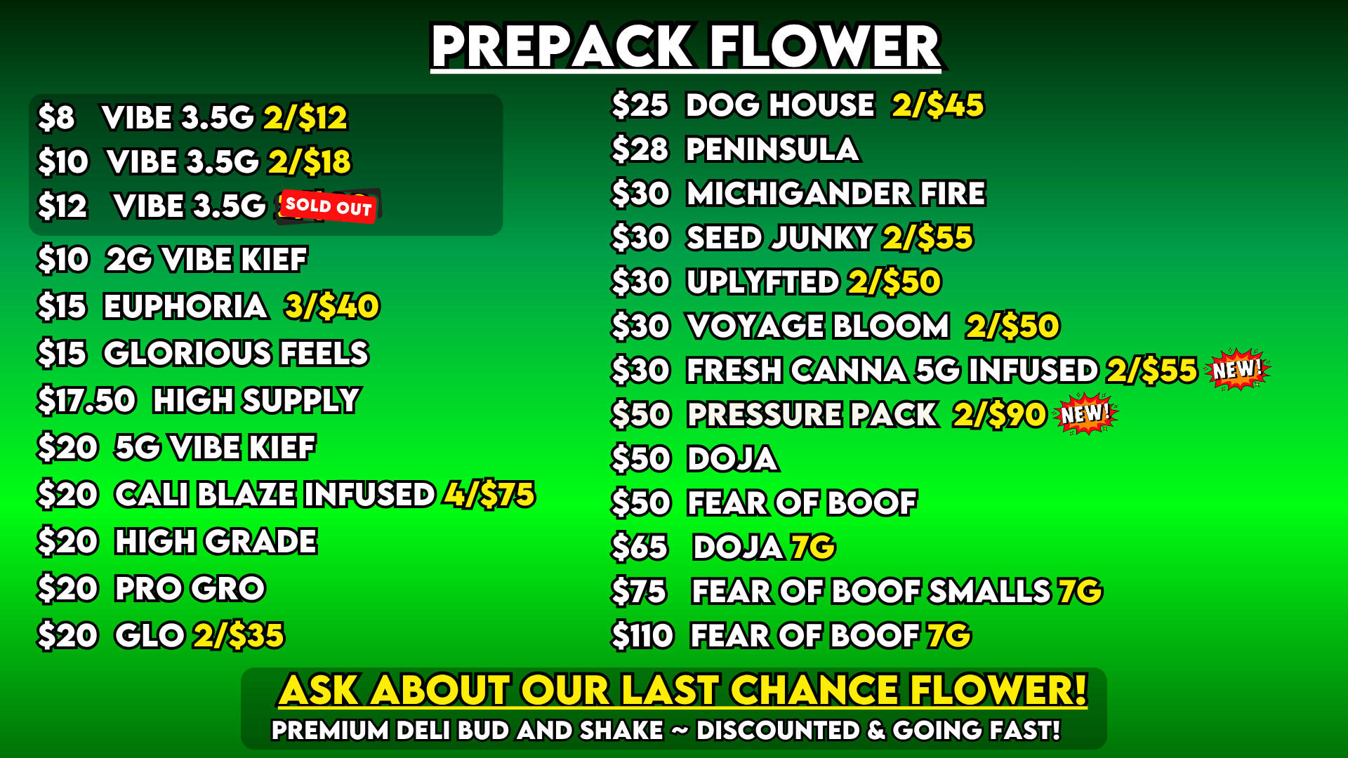 PREPACK 3.5G 1014