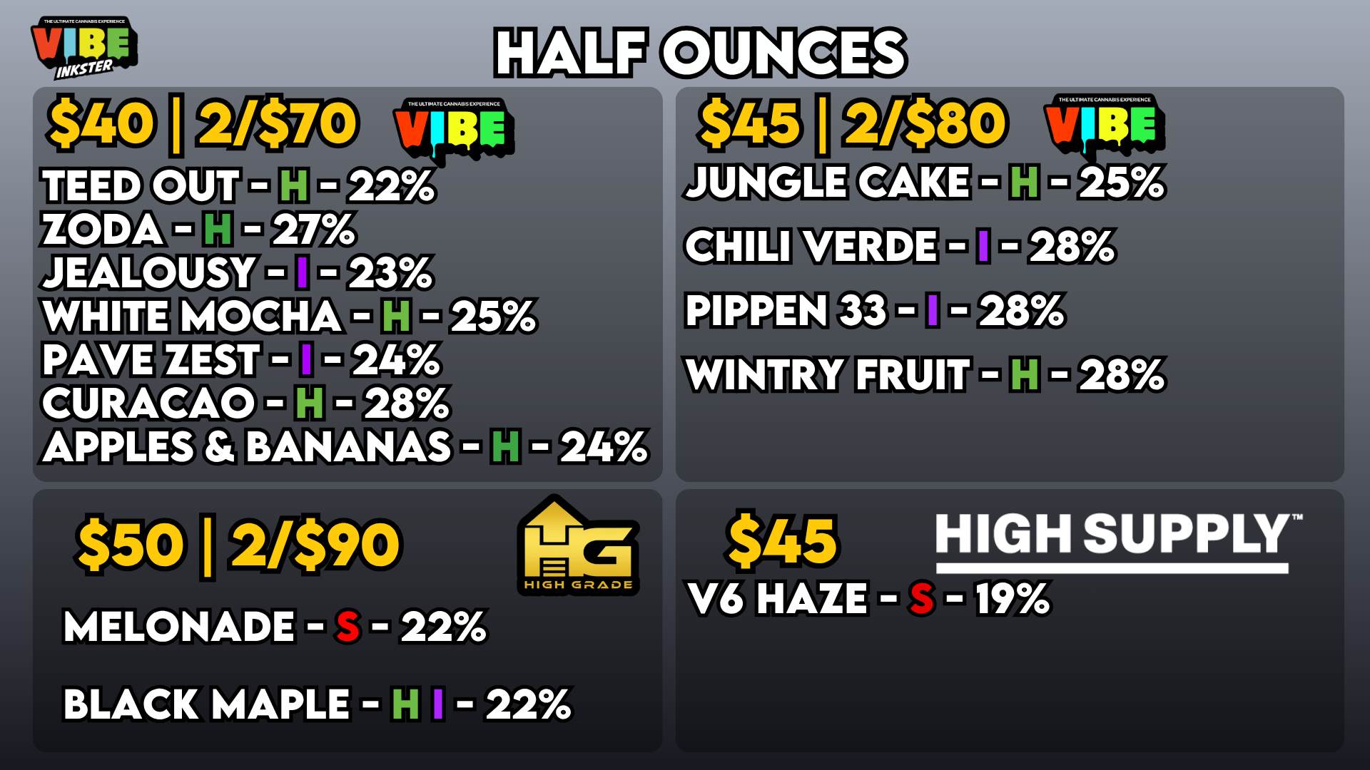 HALF OUNCES 53