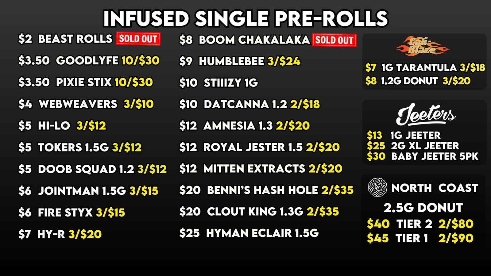 INFUSED SINGLE PREROLLS 106