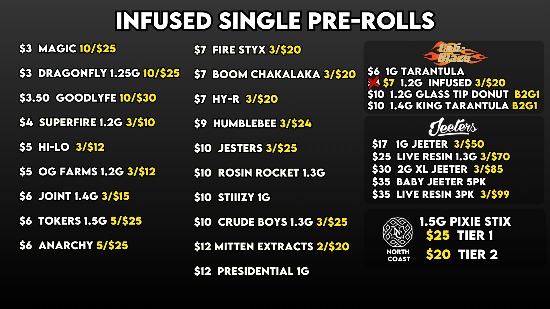 INFUSED SINGLE PREROLLS 131