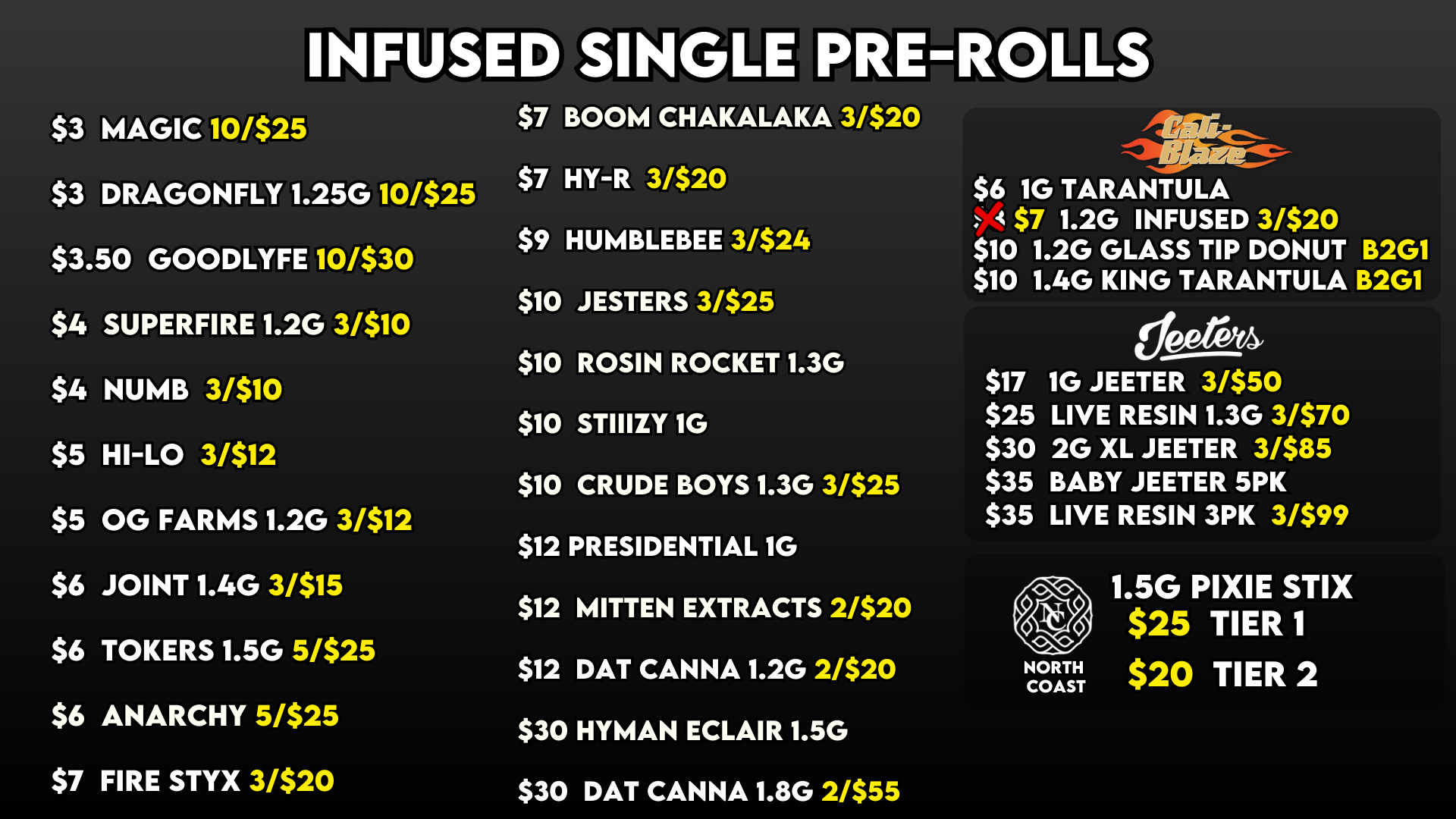 INFUSED SINGLE PREROLLS 211