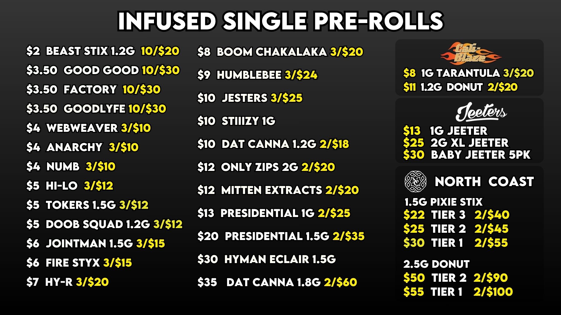 INFUSED SINGLE PREROLLS 618
