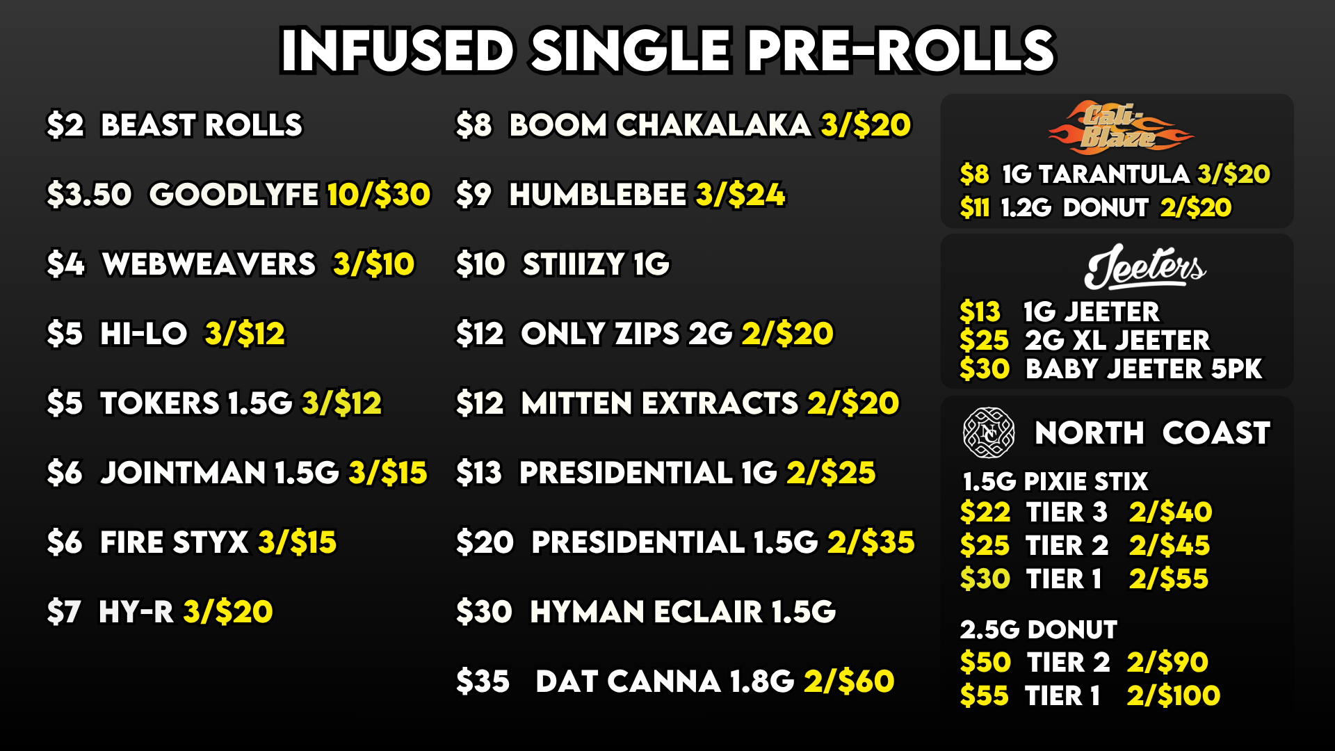 INFUSED SINGLE PREROLLS 718