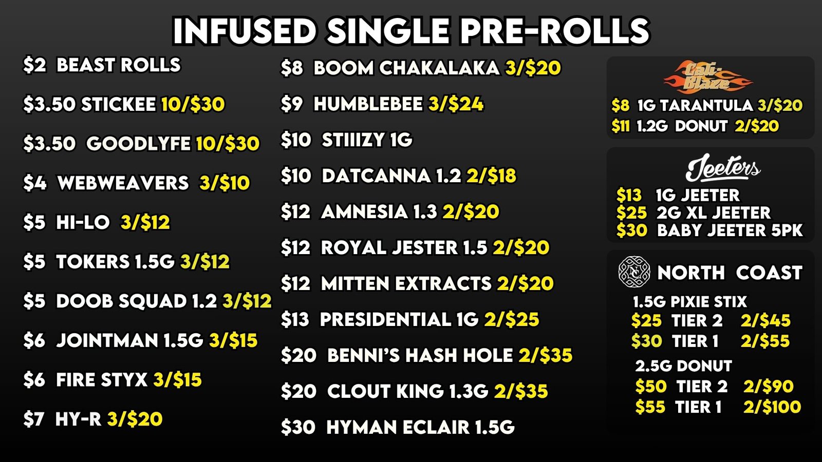 INFUSED SINGLE PREROLLS 828