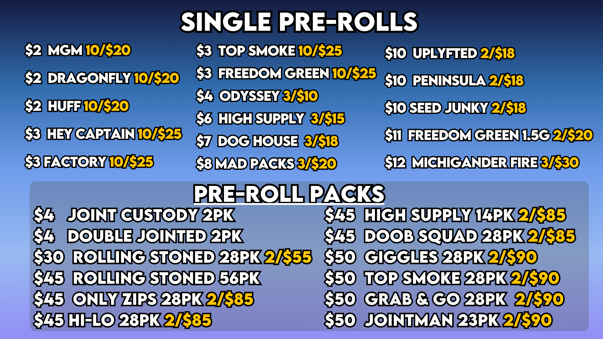 PREROLLS – 53