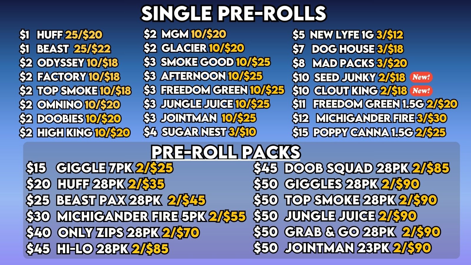 PREROLLS – 827(1)