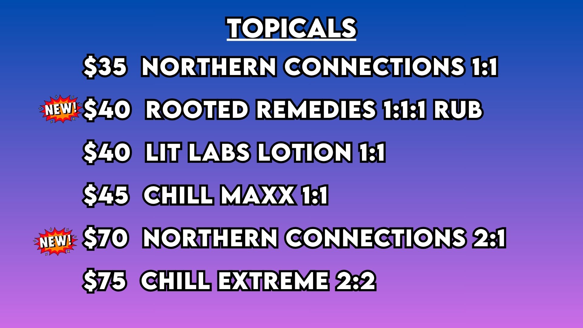 Tinctures Topicals 418