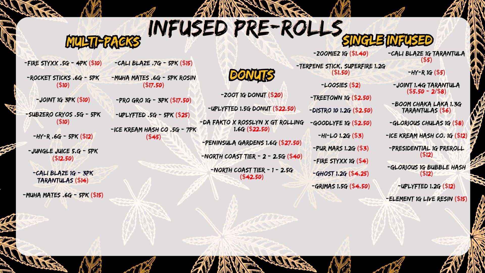 Quincy Menu Templates (7)